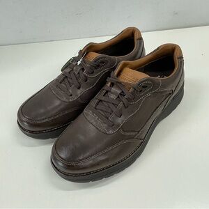 NWT Rockport Men’s Prowalker in Brown Leather Size 7.5